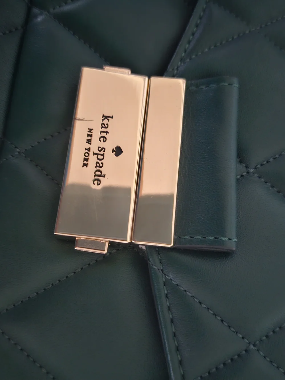 Kate Spade Emerald Quilted Leather Chain Shoulder Bag